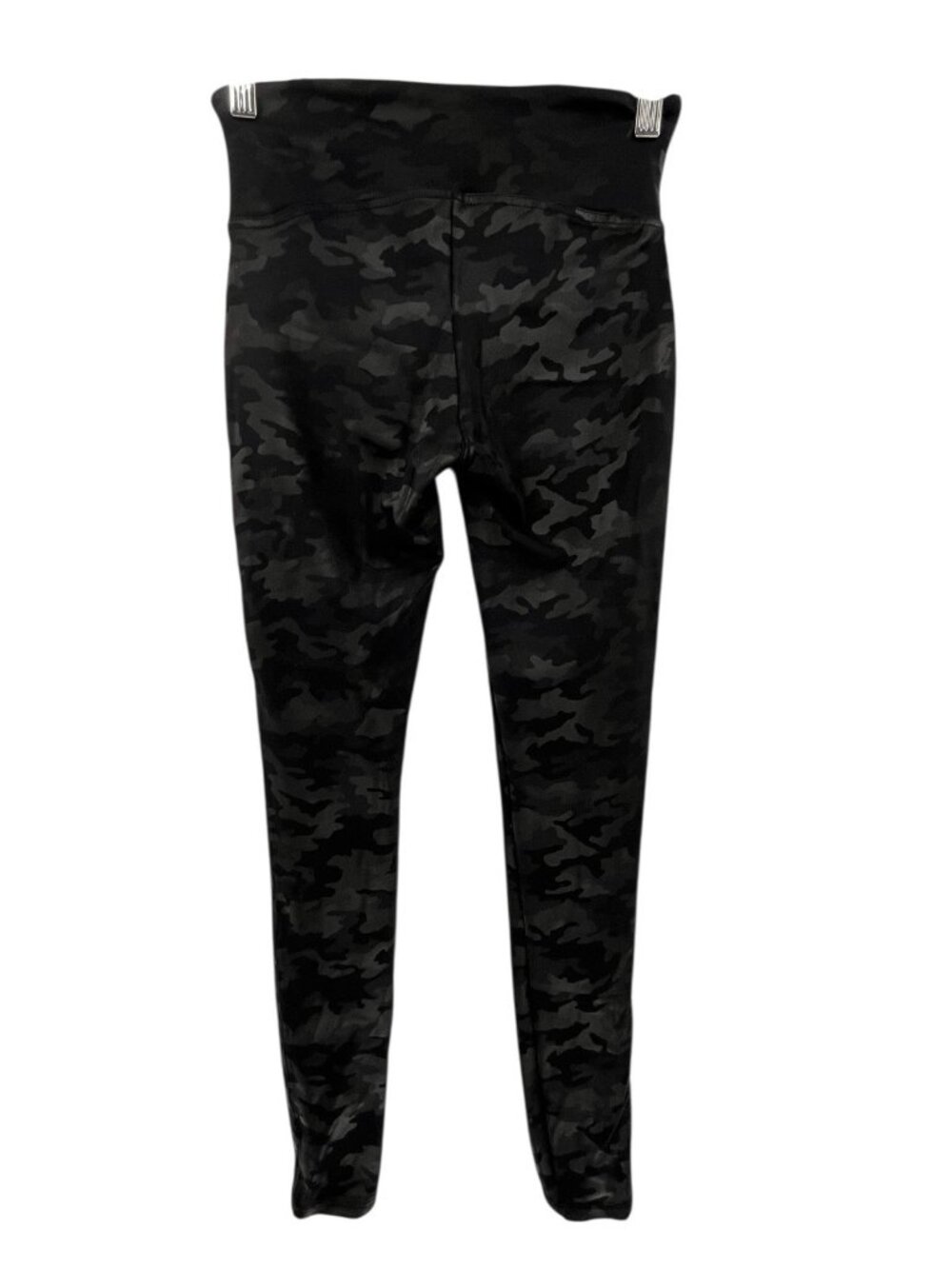 SPANX Women's Black Shiny Camo Athletic Leggings Small